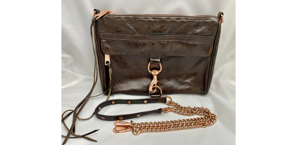 Rebecca Minkoff M.A.C Brown Leather Rose Gold HW