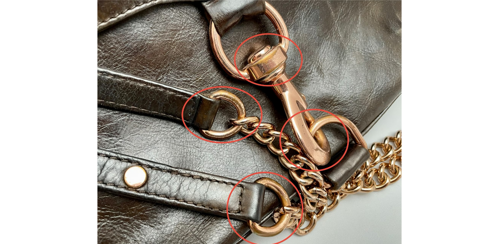 Rebecca Minkoff M.A.C Brown Leather Rose Gold HW