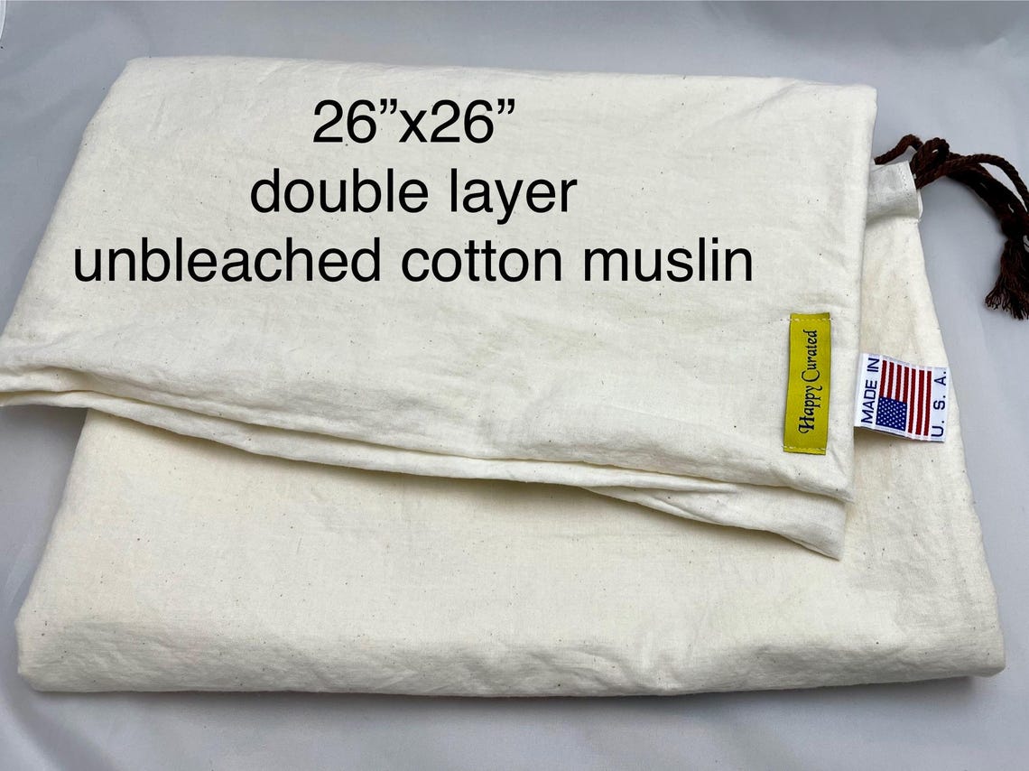 Unbleached Cotton Drawstring Dust Bag